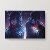 Neon Shadow Sisters Button