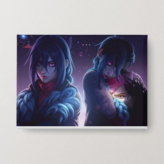 Neon Shadow Sisters Button (Voorkant)