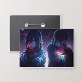 Neon Shadow Sisters Button (Voorkant / Achterkant)