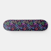Neon Shapes Persoonlijk Skateboard (Horizontaal)