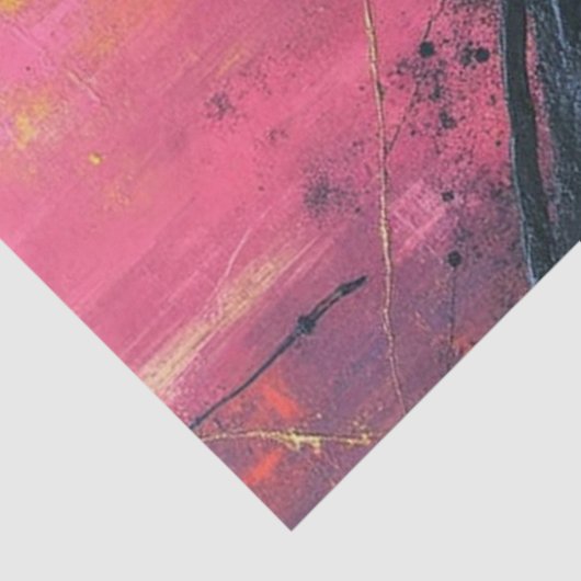 Neon Shatter: Fractured Abstract Flow Decoupage Tissuepapier (Detail)