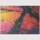 Neon Shatter: Fractured Abstract Flow Decoupage Tissuepapier (Voorkant)