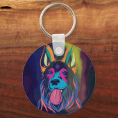Neon Shepard Keychain (Voorkant)