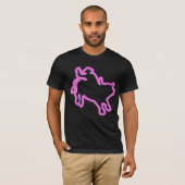 Neon Shirt Bull Rider Gift Idea Rodeo Cowboy Glow (Voorkant volledig)