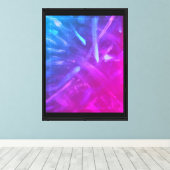 Neon Shooting Ruimte Canvas Afdruk (Insitu (Houten vloer))