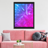 Neon Shooting Ruimte Canvas Afdruk (Insitu (Woonkamer))