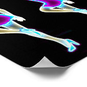 Neon Showgirl Post Kaart Vegas Neon Museum Poster (Hoek)