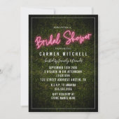 Neon Sign Boxwood Vrijgezellenfeest Kaart (Voorkant)