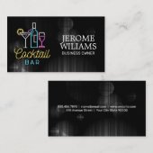 Neon Sign | Cocktail Bar Visitekaartje (Voorkant / Achterkant)