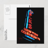 Neon Sign, Elks Club in Berwyn Il. Briefkaart (Voorkant / Achterkant)