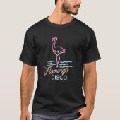Neon Sign Flamingo Disco T-shirt (Voorkant)
