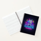 Neon Sign Gamer's Notitieboek (Binnen)