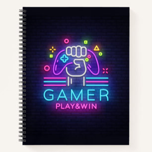 Neon Sign Gamer's Notitieboek