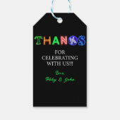 Neon Sign Glow in the Dark Party Dankjewel geschen Cadeaulabel (Achterkant)