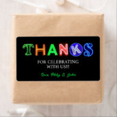 Neon Sign Glow in the Dark Party Dankjewel geschen Etiket (Insitu)