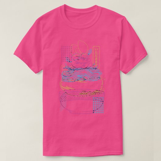 Neon Sign Noodles Ramen van Tobe Fonseca T-shirt (Design voorkant)