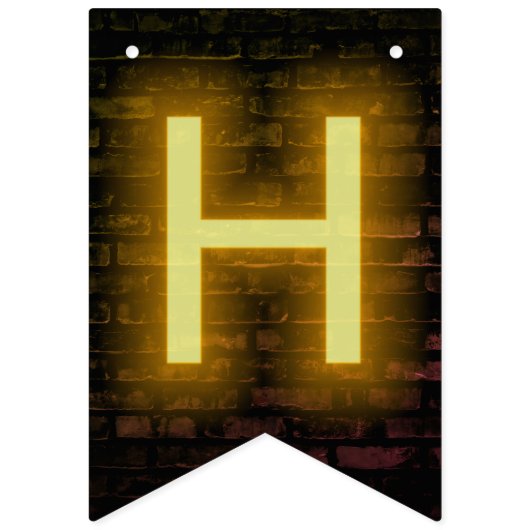 Neon Sign on Brick for 21st Birthday Vlaggetjes (Tweede vlag)