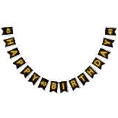 Neon Sign on Brick for 40th Birthday Vlaggetjes (Alle)