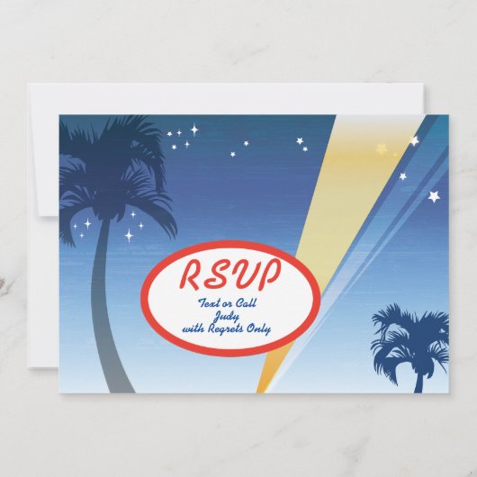  Neon Sign Party Uitnodigingen (Achterkant)