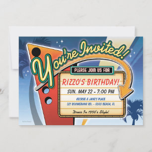  Neon Sign Party Uitnodigingen