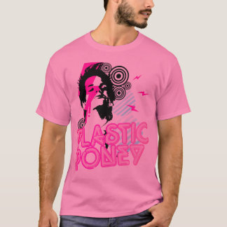 NEON SIGN PLASTIC PONEY T-SHIRT
