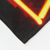 Neon Sign Print Bar voor handgreep Fleece Deken (Hoek)