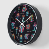 Neon Sign Space Age Atomic Martini Cocktails Print (Hoek)