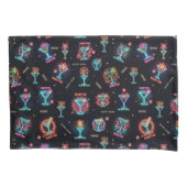 Neon Sign Space Age Atomic Martini Cocktails Print Kussensloop (Voorkant)