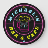 Neon Sign Specialized koffiebar Grote Klok (Voorkant)