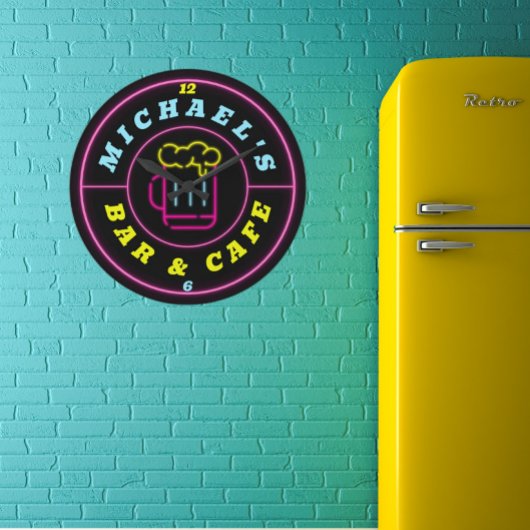 Neon Sign Specialized koffiebar Grote Klok
