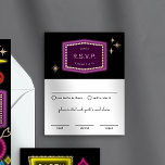 Neon Sign Vegas Wedding RSVP Enclosure Card Informatiekaartje<br><div class="desc">Geïnspireerd door de iconische neontekens van de oude tijd Las Vegas,  is deze bestemmingsuitnodigingantwoordkaart een kleurrijke en leuke noot aan die geschiedenis en geeft je gasten een idee van die nostalgische nachtelijke Vegas vibe. Vergeet niet om je te personaliseren met je eigen formuleringen en keuzevrijheid voor maaltijden.</div>
