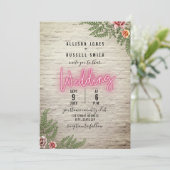 Neon Sign White Brick Botanical Weddenschap Kaart (Staand voorkant)