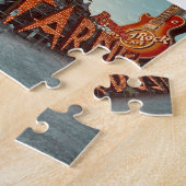 Neon Signs Las Vegas Square Puzzle Legpuzzel (Zijkant)