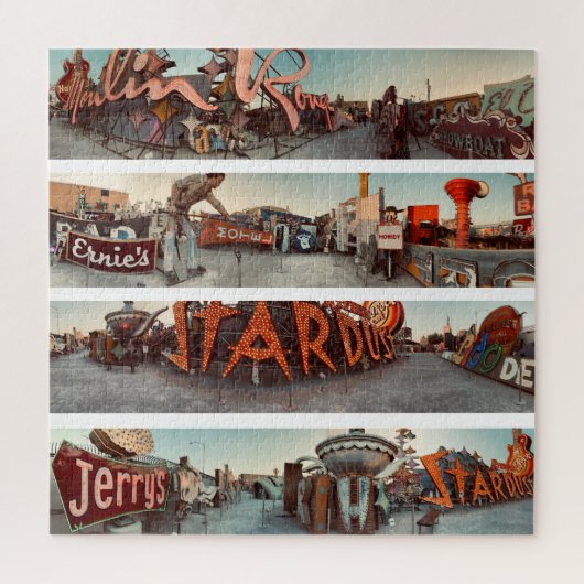 Neon Signs Las Vegas Square Puzzle Legpuzzel (Verticaal)