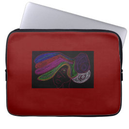 Neon Silhouette Laptop Sleeve