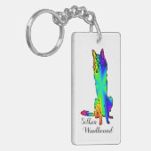 Neon Silken Windhound Sleutelhanger (Voorkant Links)