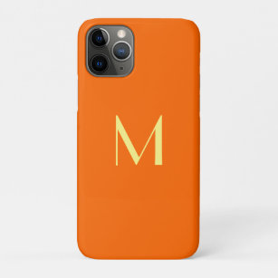neon sinaasappel - monogram toevoegen Case-Mate iPhone case