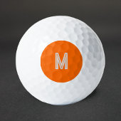 neon sinaasappel - monogram toevoegen golfballen