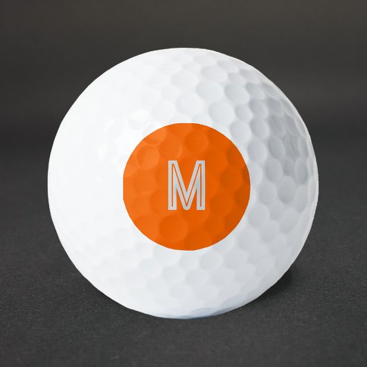 neon sinaasappel - monogram toevoegen golfballen