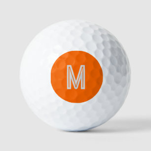 neon sinaasappel - monogram toevoegen golfballen