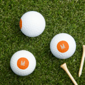 neon sinaasappel - monogram toevoegen golfballen (Insitu Gras)