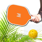 neon sinaasappel - monogram toevoegen pickleball paddle