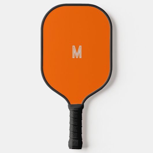 neon sinaasappel - monogram toevoegen pickleball paddle (Achterkant)