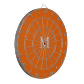 Neon Sinaasappel - uw gedurfde monogram Dartbord (Voorkant Links)