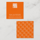 neon sinaasappel - voeg uw logo visitekaartje toe (Voorkant / Achterkant)