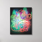 Neon Sinterklaas Canvas Afdruk (Voorkant)