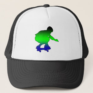 Neon skateboarder trucker hoed pet
