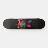 Neon Skelet Omarming Kunstfusie Persoonlijk Skateboard (Horizontaal)