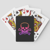 Neon Skull black Poker speelkaarten (Achterkant)