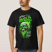 Neon Skull – Blijf Wild Nooit Opgeven